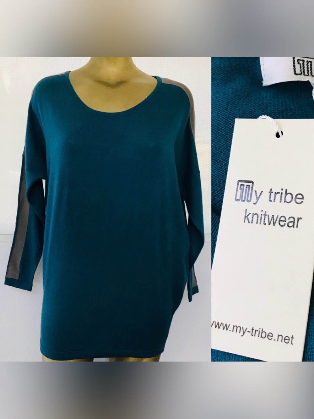MY TRIBE KNITWEAR NWT Angora Blend SWEATER XS